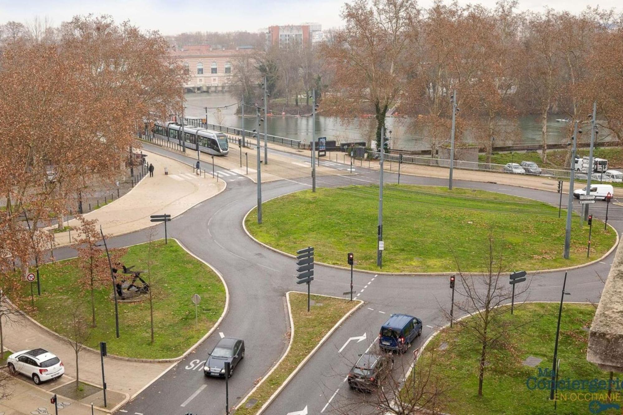 Appartement Fac 5 Trammetro Vue Garonne Parking à Toulouse Extérieur photo