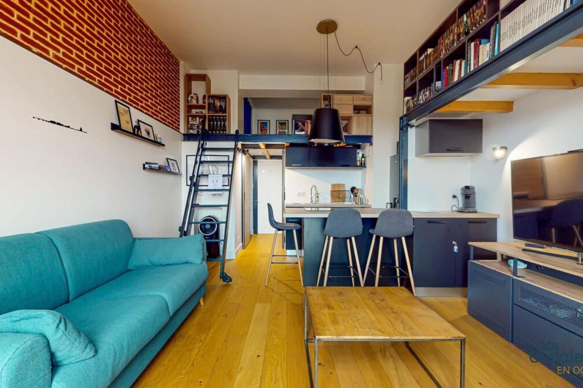 Appartement Fac 5 Trammetro Vue Garonne Parking à Toulouse Extérieur photo