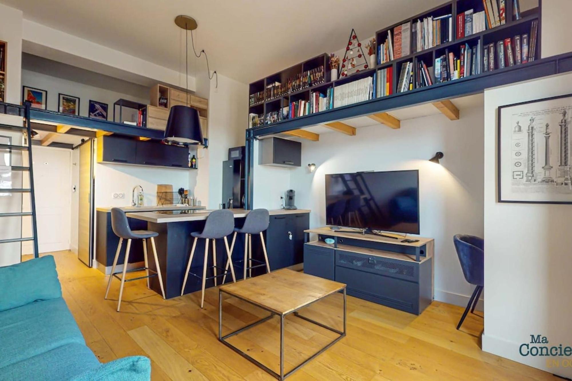 Appartement Fac 5 Trammetro Vue Garonne Parking à Toulouse Extérieur photo