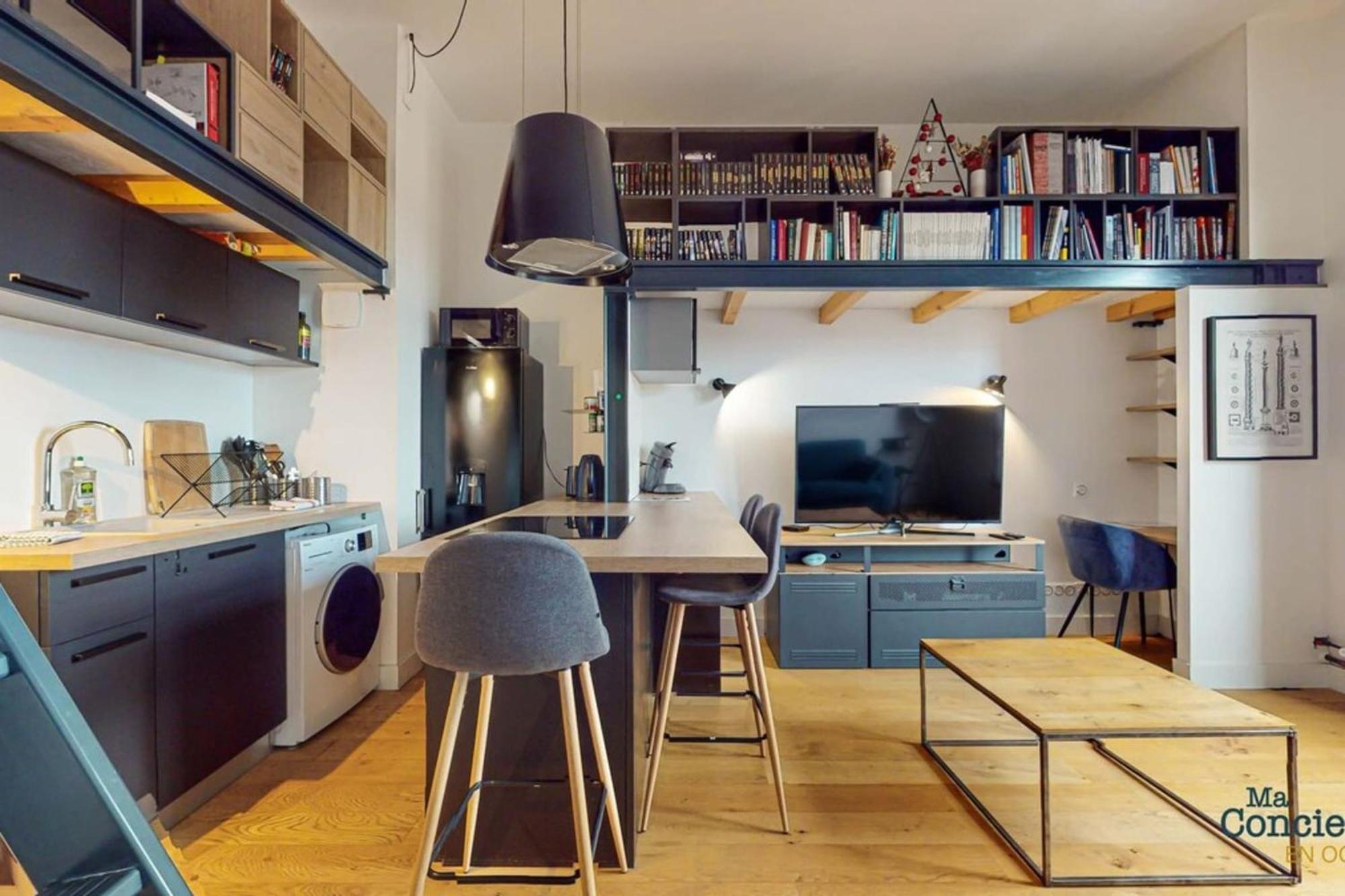 Appartement Fac 5 Trammetro Vue Garonne Parking à Toulouse Extérieur photo