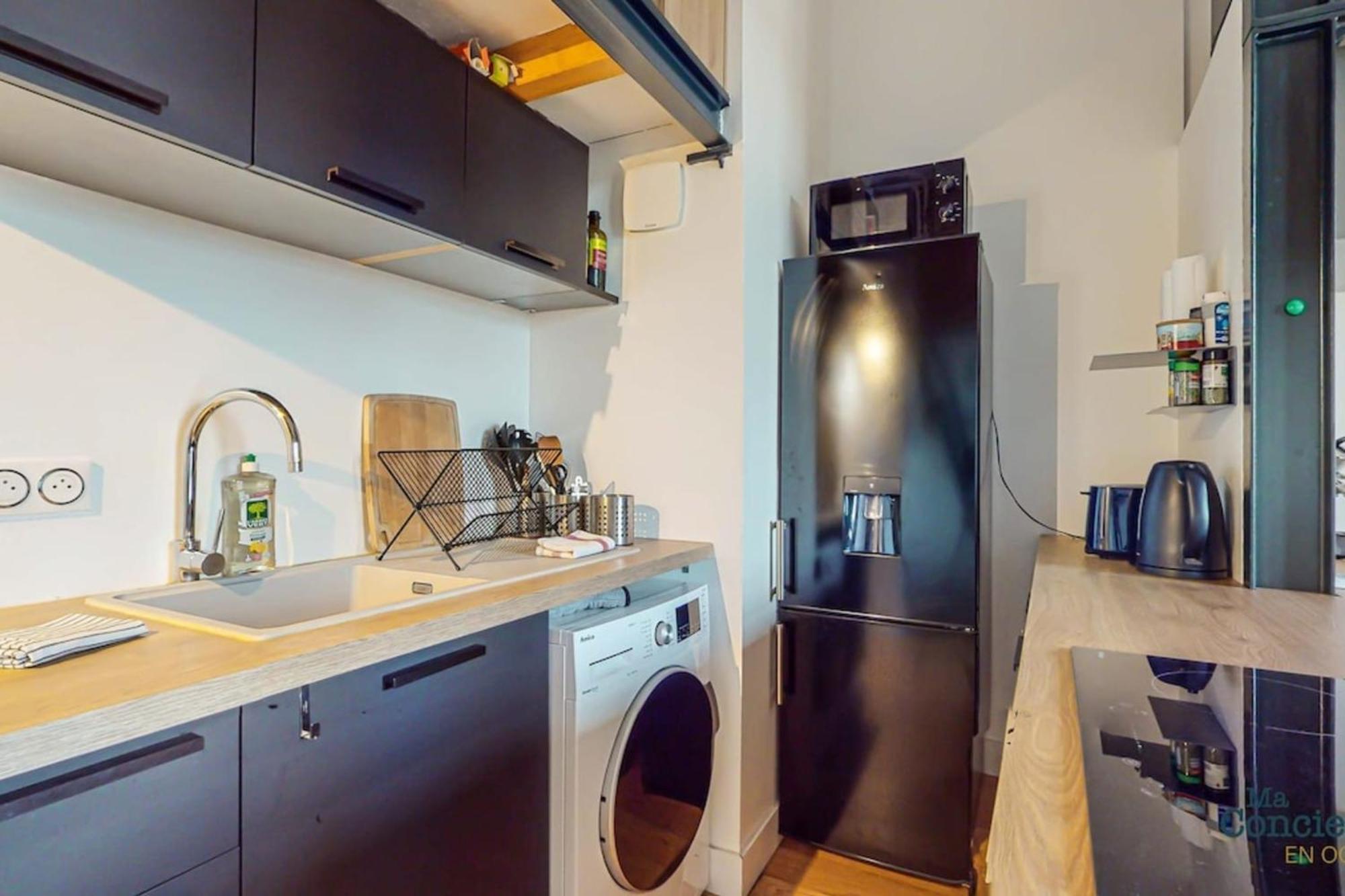 Appartement Fac 5 Trammetro Vue Garonne Parking à Toulouse Extérieur photo